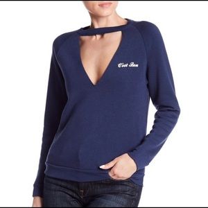 SOFT☁️Project Social T C’est Bon Cutout Sweatshirt